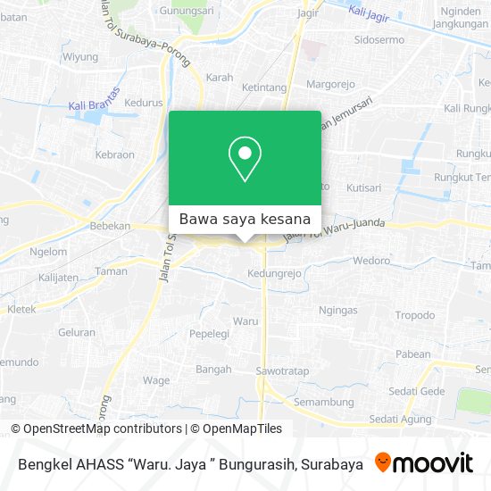 Peta Bengkel AHASS “Waru. Jaya ” Bungurasih