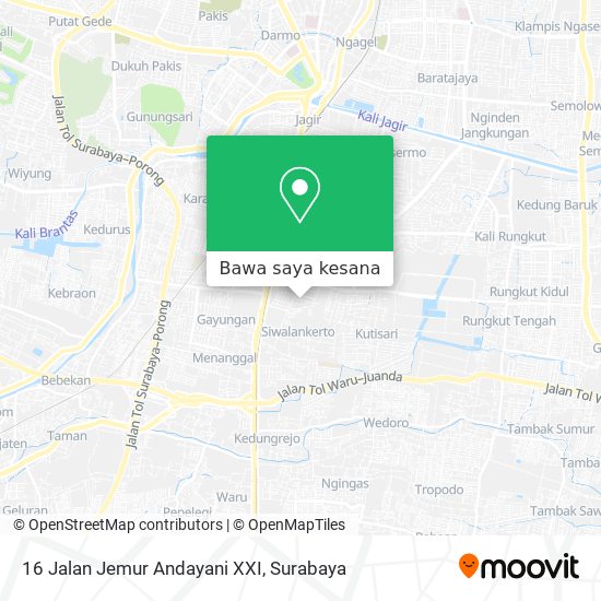 Peta 16 Jalan Jemur Andayani XXI