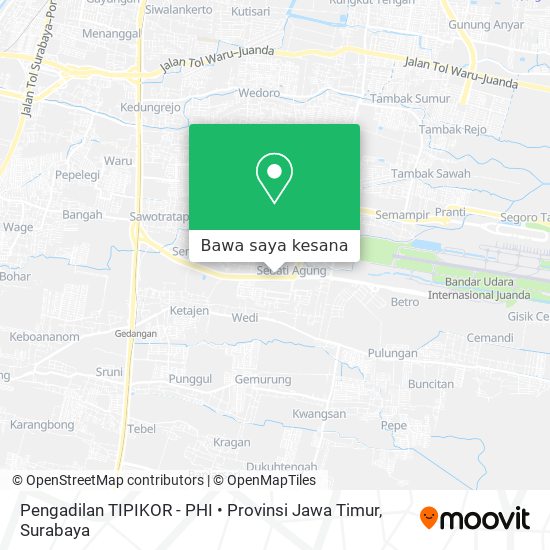 Peta Pengadilan TIPIKOR - PHI • Provinsi Jawa Timur