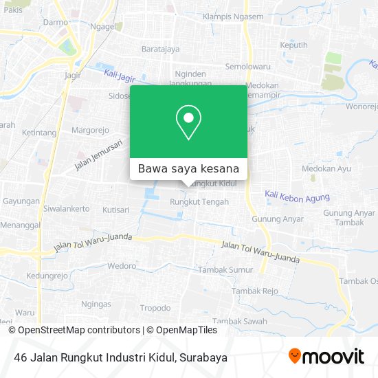 Peta 46 Jalan Rungkut Industri Kidul