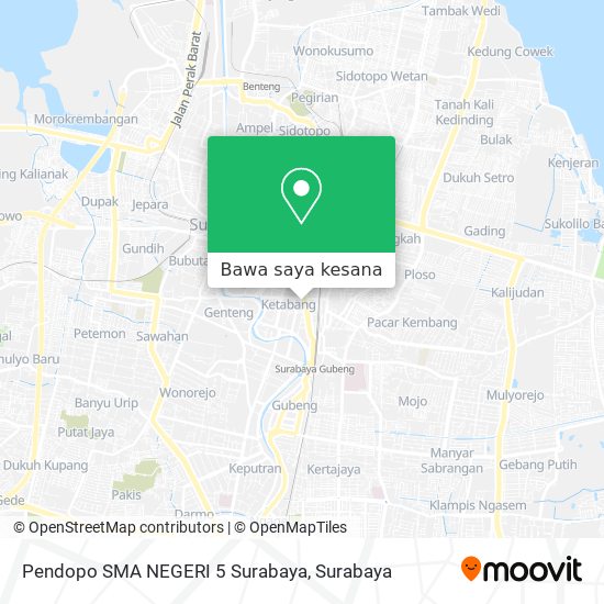 Peta Pendopo SMA NEGERI 5 Surabaya