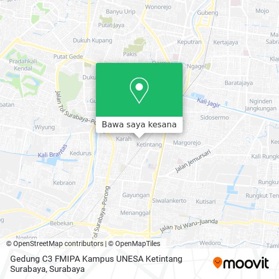 Peta Gedung C3 FMIPA Kampus UNESA Ketintang Surabaya