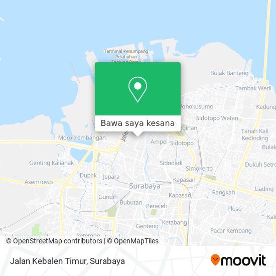 Peta Jalan Kebalen Timur