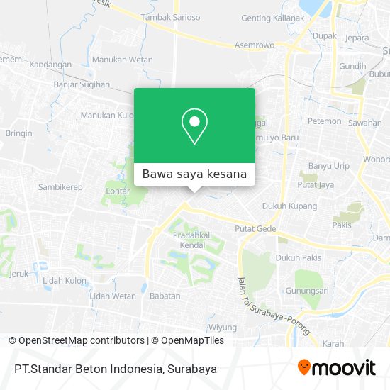 Peta PT.Standar Beton Indonesia