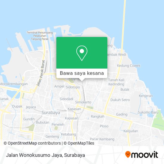 Peta Jalan Wonokusumo Jaya