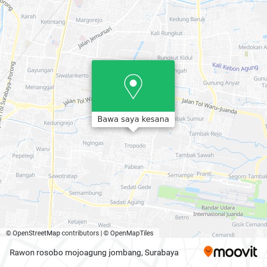 Peta Rawon rosobo mojoagung jombang