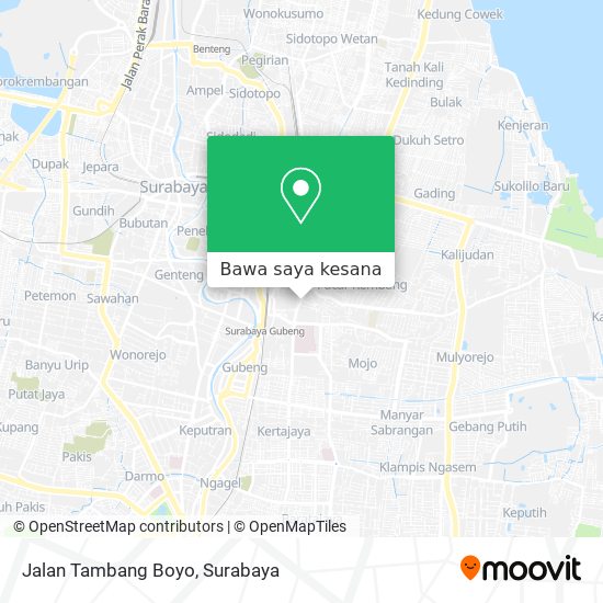 Peta Jalan Tambang Boyo