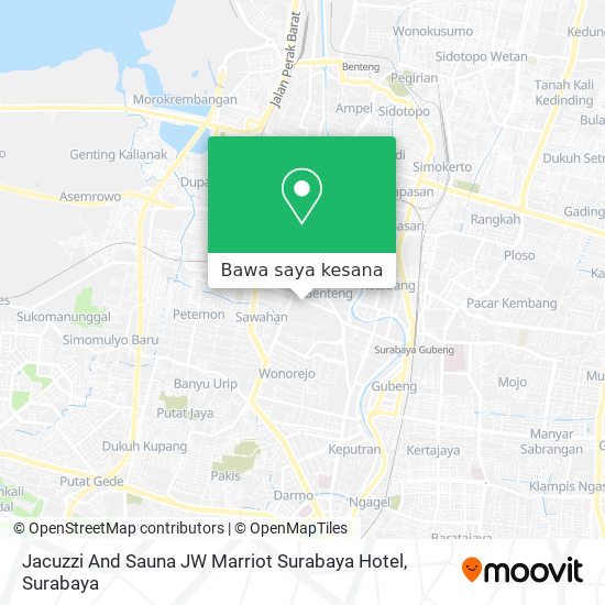 Peta Jacuzzi And Sauna JW Marriot Surabaya Hotel