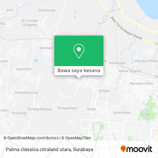 Peta Palma classica citraland utara
