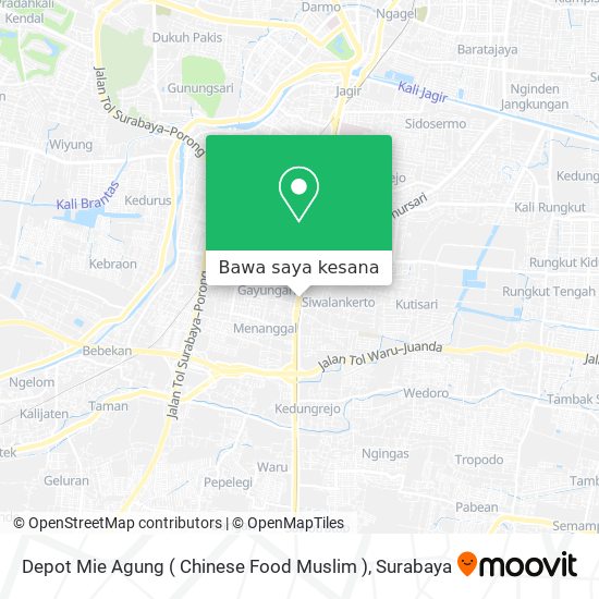 Peta Depot Mie Agung ( Chinese Food Muslim )