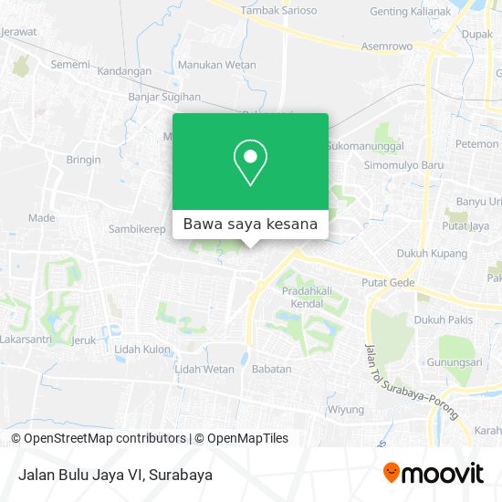 Peta Jalan Bulu Jaya VI