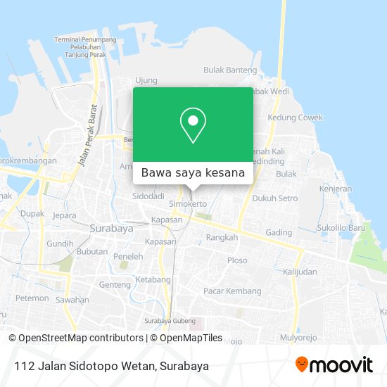 Peta 112 Jalan Sidotopo Wetan