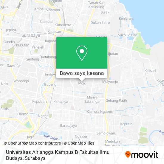 Peta Universitas Airlangga Kampus B Fakultas Ilmu Budaya