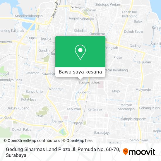 Peta Gedung Sinarmas Land Plaza Jl. Pemuda No. 60-70