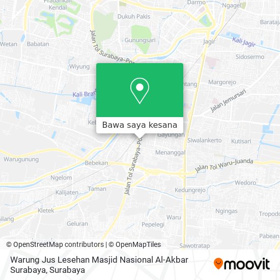 Peta Warung Jus Lesehan Masjid Nasional Al-Akbar Surabaya