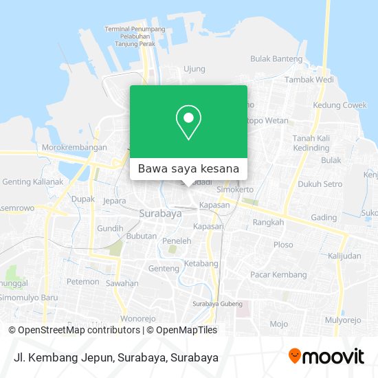 Peta Jl. Kembang Jepun, Surabaya