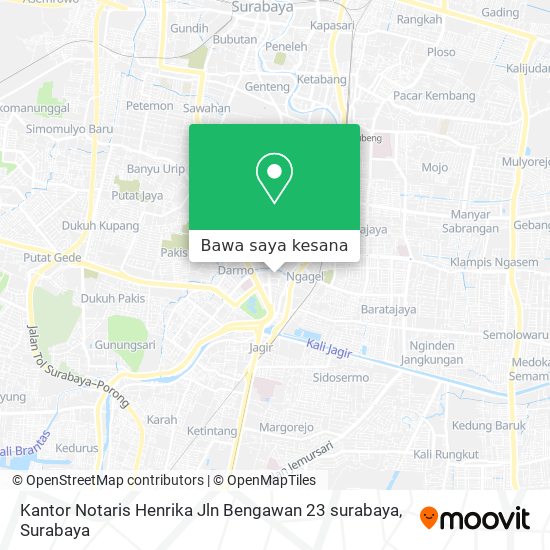 Peta Kantor Notaris Henrika Jln Bengawan 23 surabaya