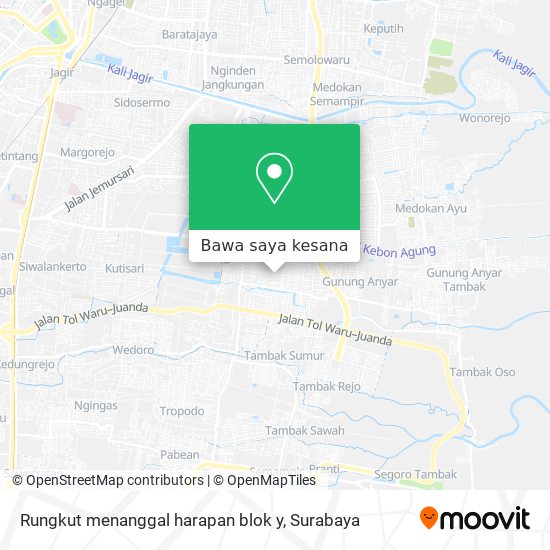 Peta Rungkut menanggal harapan blok y