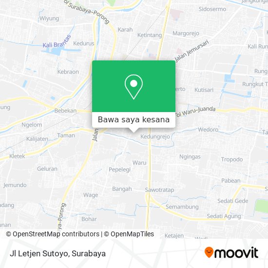 Peta Jl Letjen Sutoyo