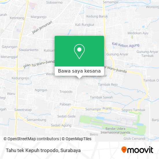 Peta Tahu tek Kepuh tropodo