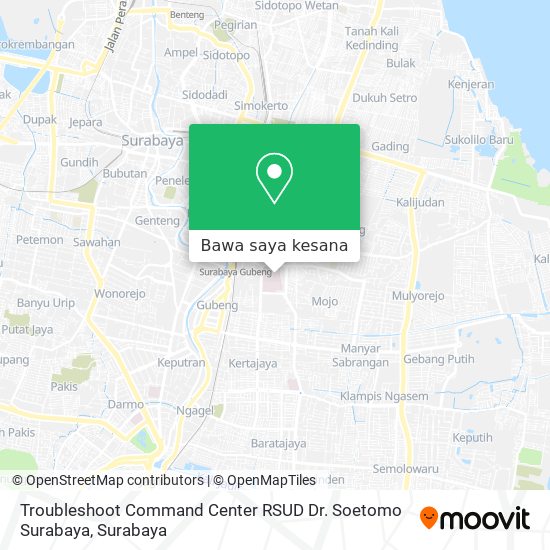 Peta Troubleshoot Command Center RSUD Dr. Soetomo Surabaya