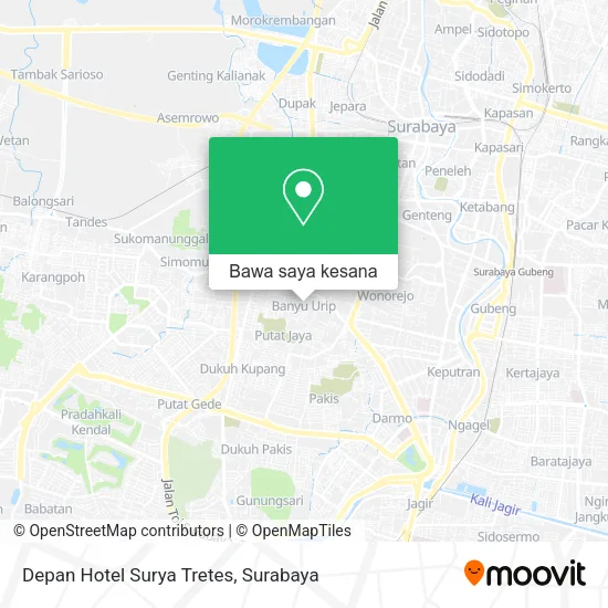 Peta Depan Hotel Surya Tretes