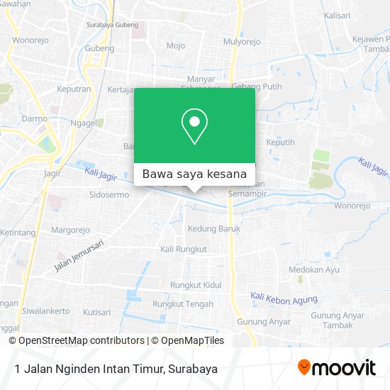 Peta 1 Jalan Nginden Intan Timur