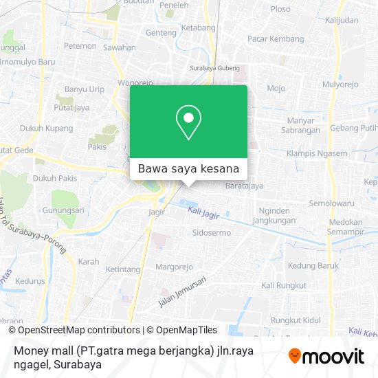 Peta Money mall (PT.gatra mega berjangka) jln.raya ngagel