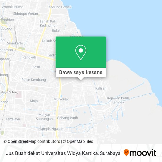 Peta Jus Buah dekat Universitas Widya Kartika