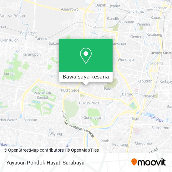 Peta Yayasan Pondok Hayat