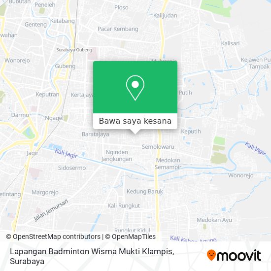 Peta Lapangan Badminton  Wisma Mukti Klampis