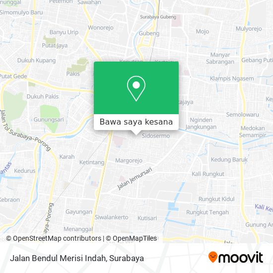 Peta Jalan Bendul Merisi Indah