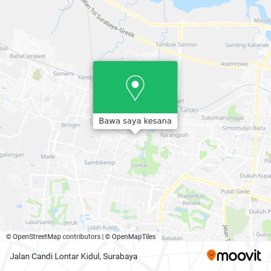 Peta Jalan Candi Lontar Kidul