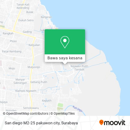 Peta San diego M2-25 pakuwon city