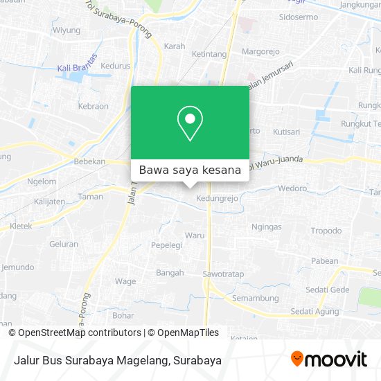 Peta Jalur Bus Surabaya Magelang