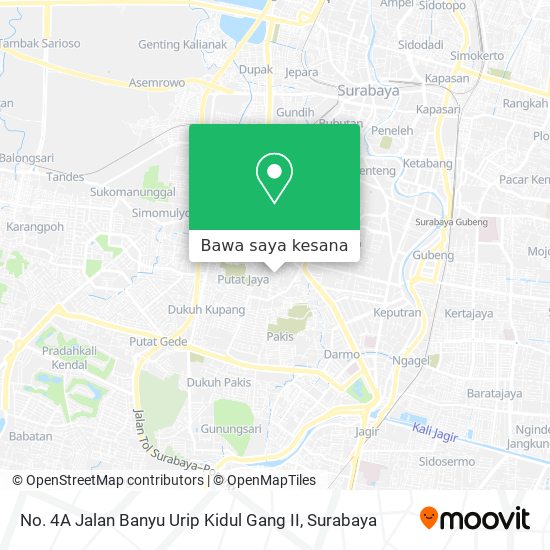 Peta No. 4A Jalan Banyu Urip Kidul Gang II