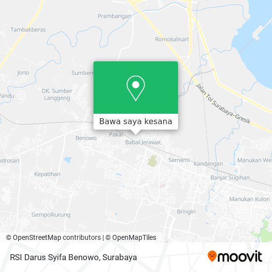 Peta RSI Darus Syifa Benowo