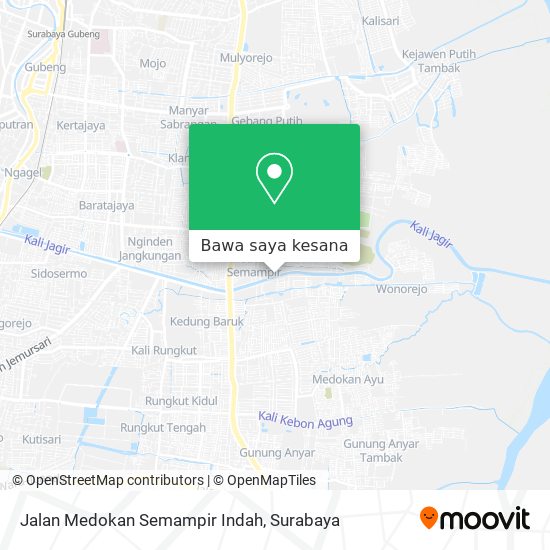 Peta Jalan Medokan Semampir Indah