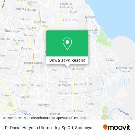 Peta Dr Daniel Haryono Utomo, drg, Sp.Ort