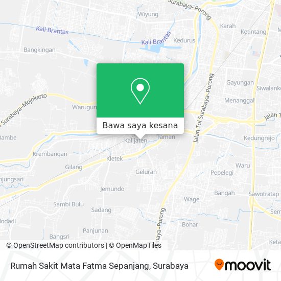 Peta Rumah Sakit Mata Fatma Sepanjang