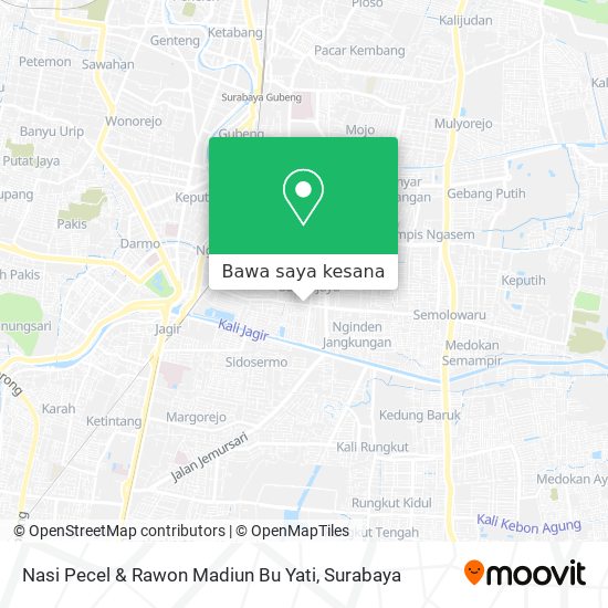 Peta Nasi Pecel & Rawon Madiun Bu Yati
