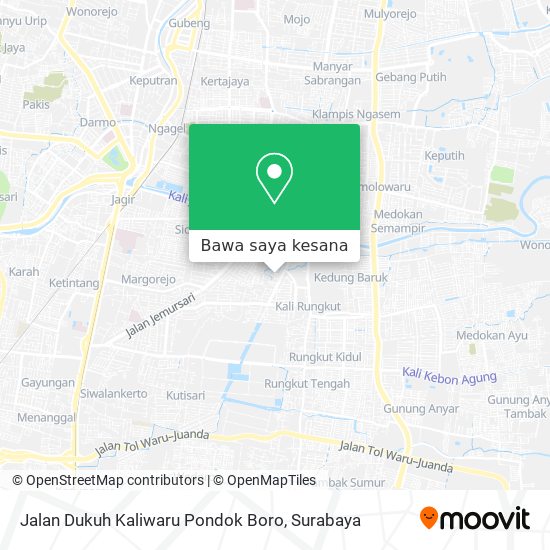 Peta Jalan Dukuh Kaliwaru Pondok Boro