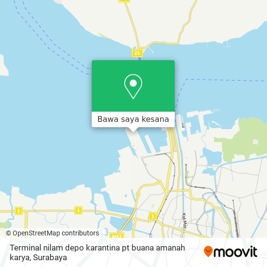 Peta Terminal nilam depo karantina pt buana amanah karya
