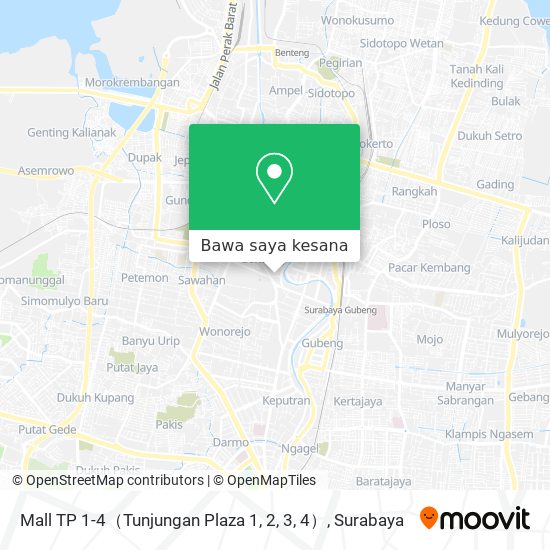 Peta Mall TP 1-4（Tunjungan Plaza 1, 2, 3, 4）