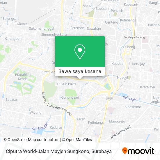 Peta Ciputra World-Jalan Mayjen Sungkono