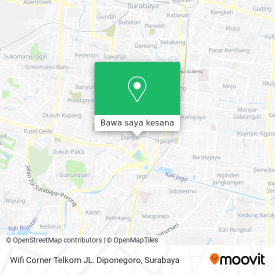 Peta Wifi Corner Telkom JL. Diponegoro