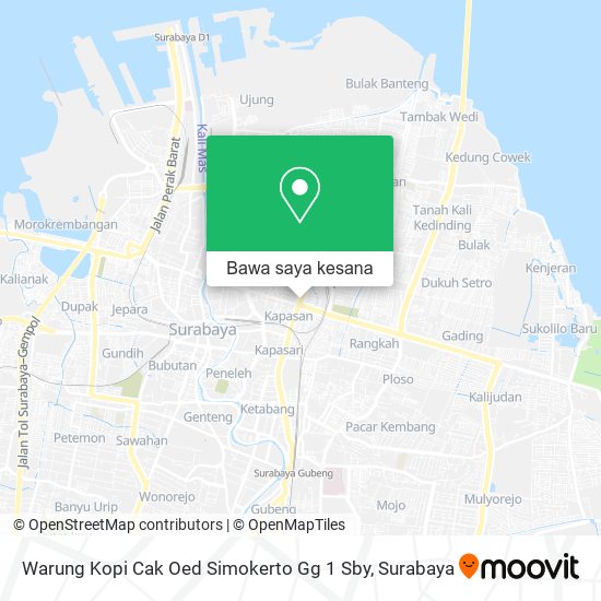 Peta Warung Kopi Cak Oed Simokerto Gg 1 Sby