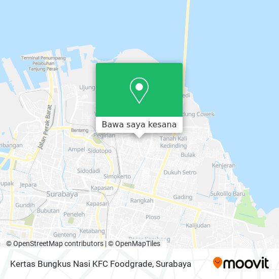 Peta Kertas Bungkus Nasi KFC Foodgrade