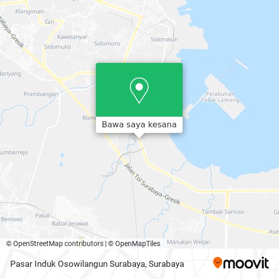 Peta Pasar Induk Osowilangun Surabaya