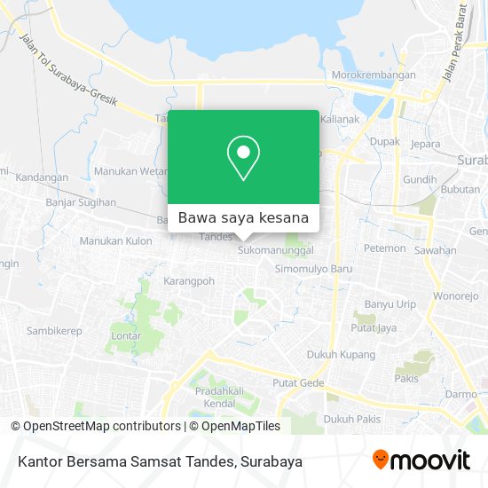 Peta Kantor Bersama Samsat Tandes